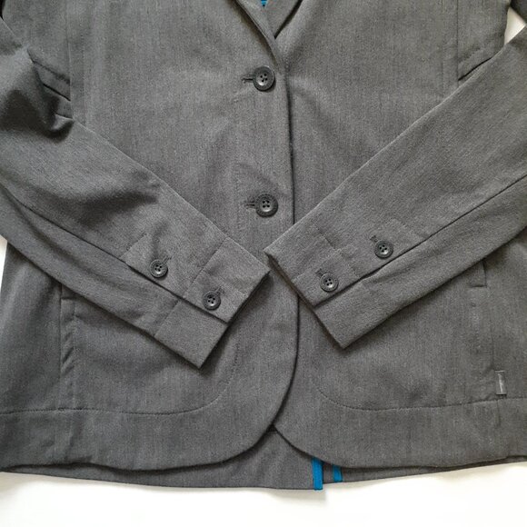 Eddie Bauer Women's Travex Travel 2-Button Blazer Gray Size 8T Tall - Picture 11 of 15